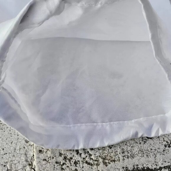 Jimmy Choo Dust Bag White Polyester Storage Bag Draw String Made in Italy - Picture 3 of 10